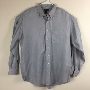 Men’s Harold Powell Gray White Check Dress Shirt